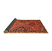 Sideview of Traditional Orange Persian Rug, tr4132