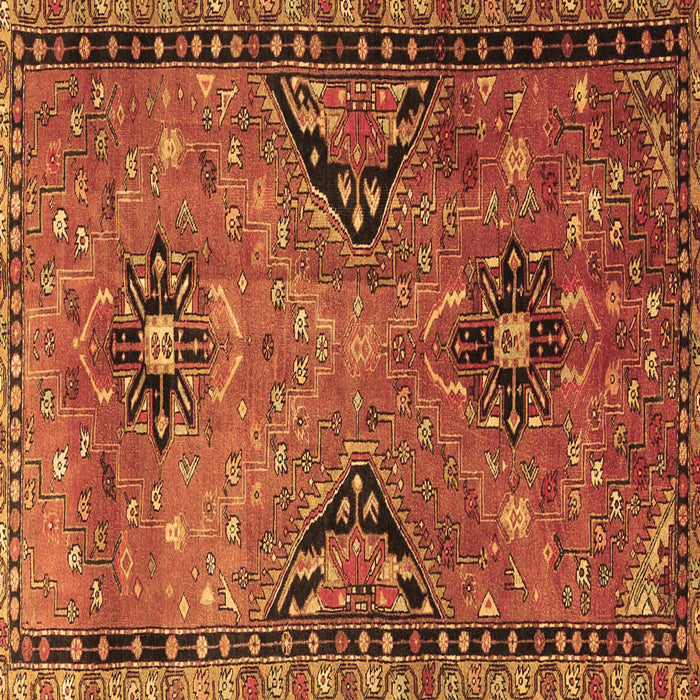 Square Persian Brown Traditional Rug, tr4132brn