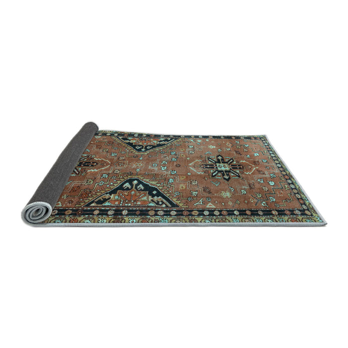Sideview of Persian Light Blue Traditional Rug, tr4132lblu