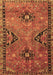 Machine Washable Persian Brown Traditional Rug, wshtr4132brn