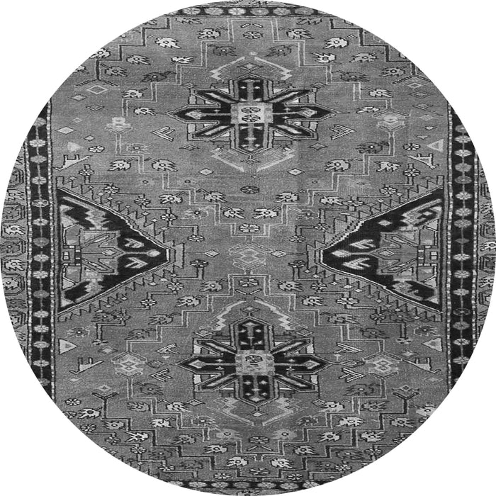 Machine Washable Persian Gray Traditional Rug, wshtr4132gry