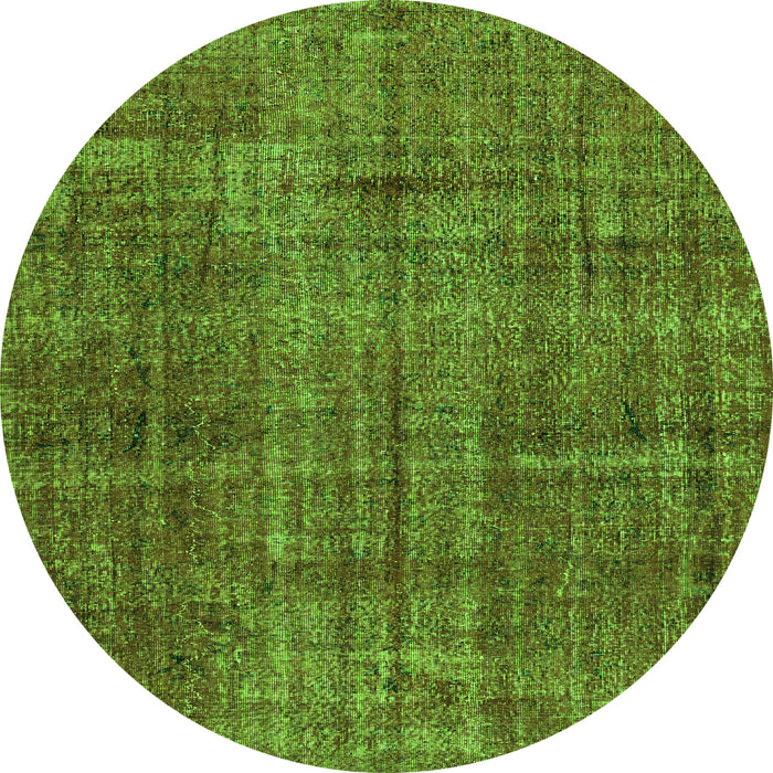 Square Persian Green Traditional Rug, tr4133grn