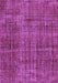 Machine Washable Persian Purple Traditional Area Rugs, wshtr4133pur