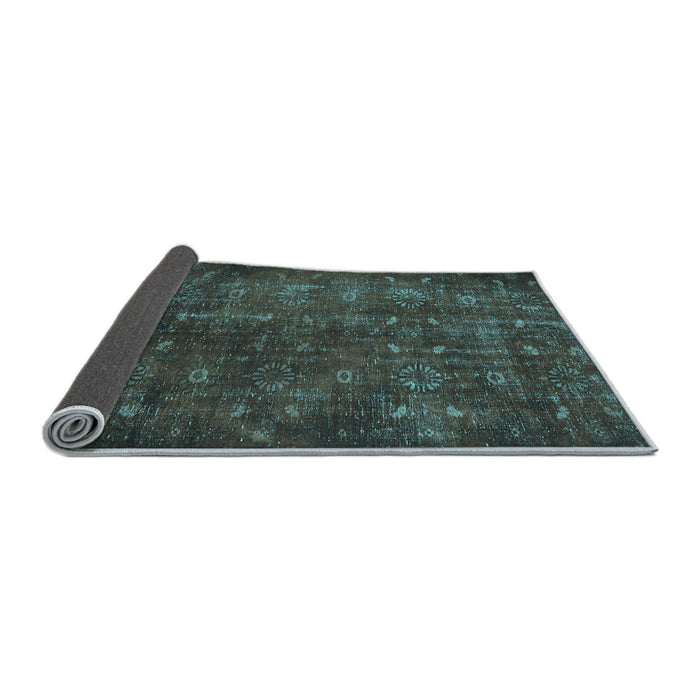 Sideview of Persian Light Blue Traditional Rug, tr4134lblu