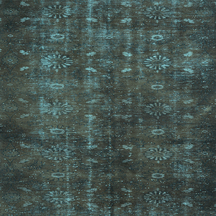 Square Machine Washable Persian Light Blue Traditional Rug, wshtr4134lblu