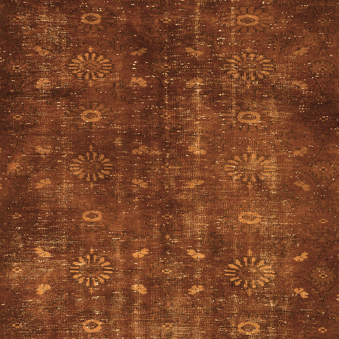 Serging Thickness of Machine Washable Persian Orange Traditional Area Rugs, wshtr4134org