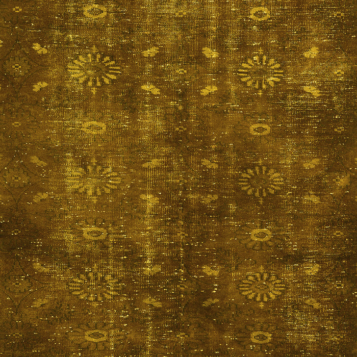 Machine Washable Persian Yellow Traditional Rug, wshtr4134yw