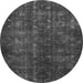 Machine Washable Persian Gray Traditional Rug, wshtr4134gry
