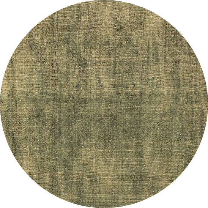 Round Machine Washable Persian Brown Traditional Rug, wshtr4135brn