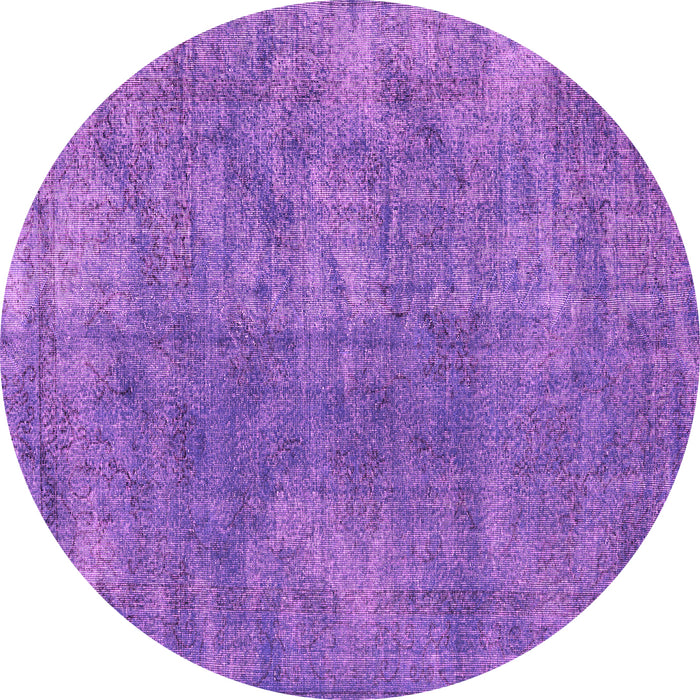 Round Machine Washable Persian Pink Traditional Rug, wshtr4135pnk