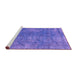 Sideview of Machine Washable Persian Purple Traditional Area Rugs, wshtr4135pur