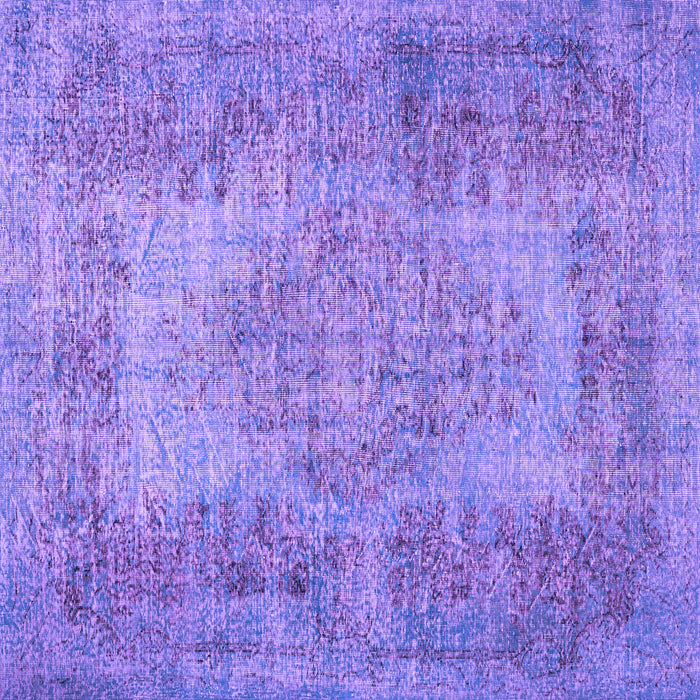 Square Persian Purple Traditional Rug, tr4136pur