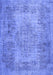 Machine Washable Persian Blue Traditional Rug, wshtr4136blu