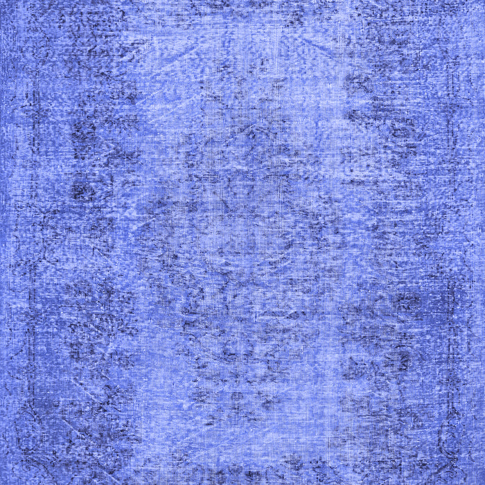 Machine Washable Persian Blue Traditional Rug, wshtr4136blu