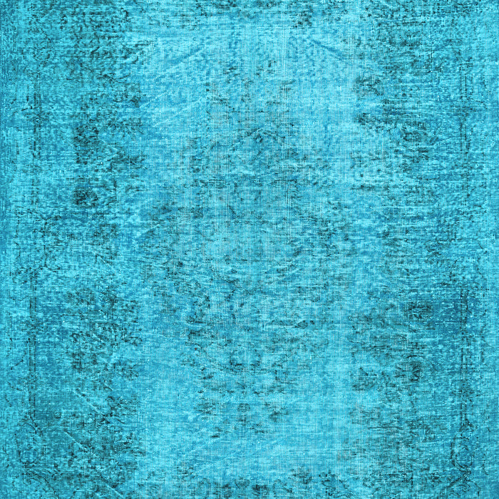 Machine Washable Persian Light Blue Traditional Rug, wshtr4136lblu