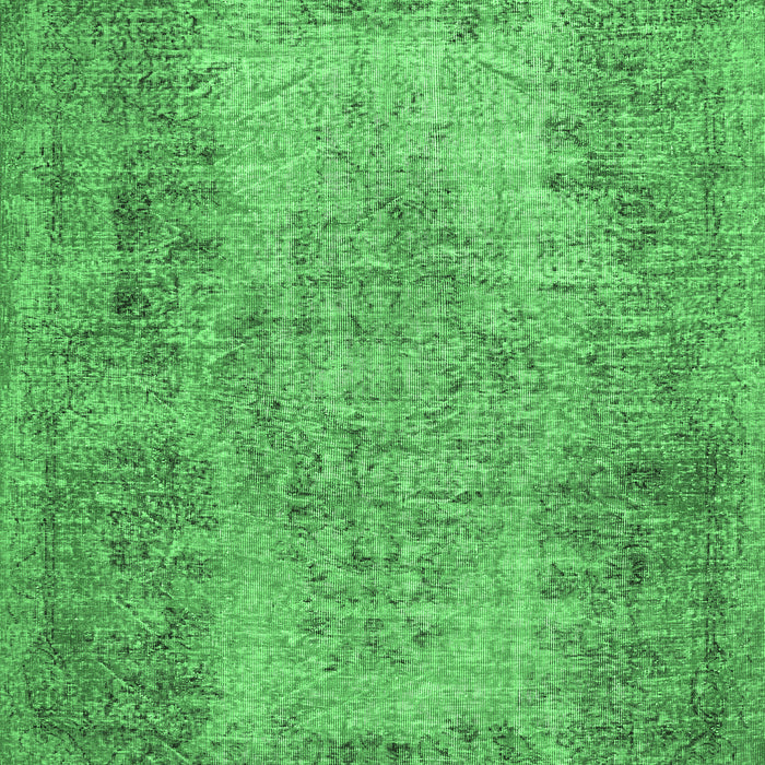 Machine Washable Persian Emerald Green Traditional Area Rugs, wshtr4136emgrn
