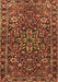 Machine Washable Persian Brown Traditional Rug, wshtr4137brn