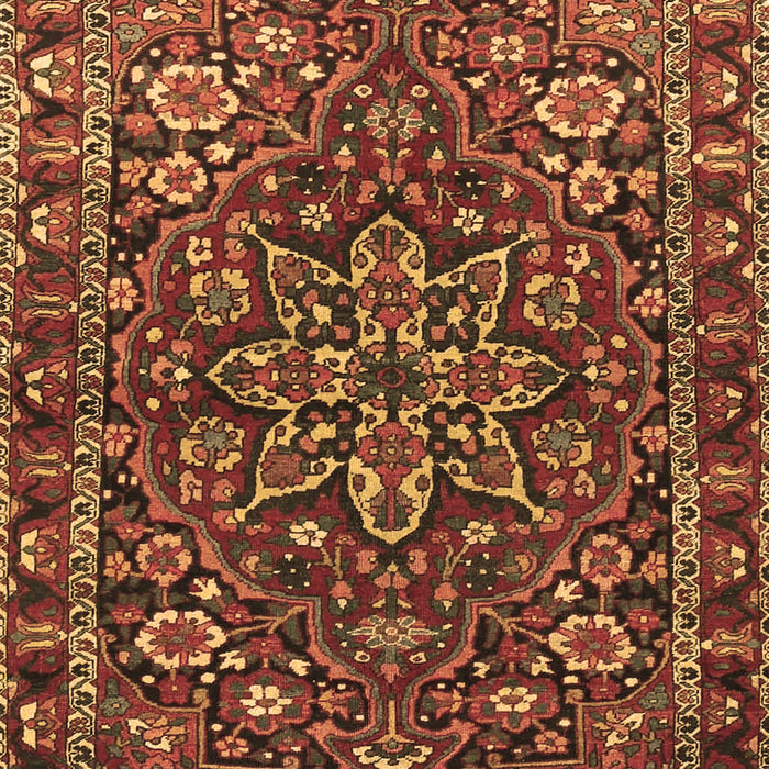 Machine Washable Persian Brown Traditional Rug, wshtr4137brn