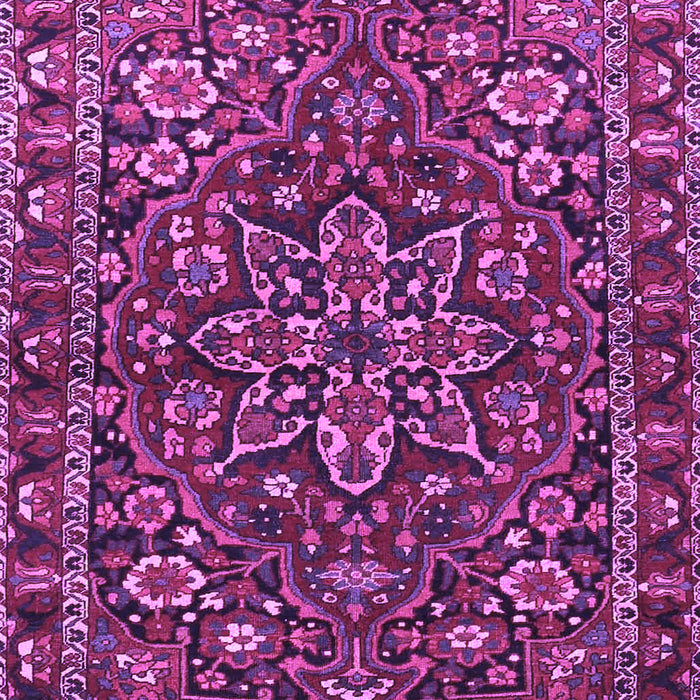 Machine Washable Persian Purple Traditional Area Rugs, wshtr4137pur