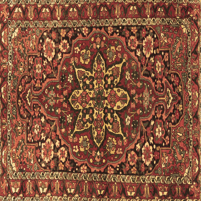 Square Machine Washable Persian Brown Traditional Rug, wshtr4137brn