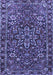 Machine Washable Persian Blue Traditional Rug, wshtr4137blu