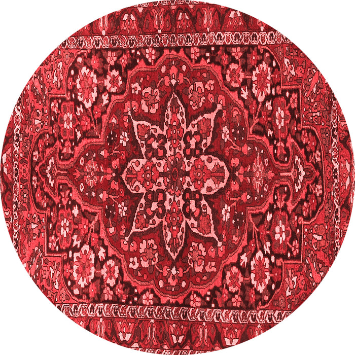 Machine Washable Persian Red Traditional Rug, wshtr4137red