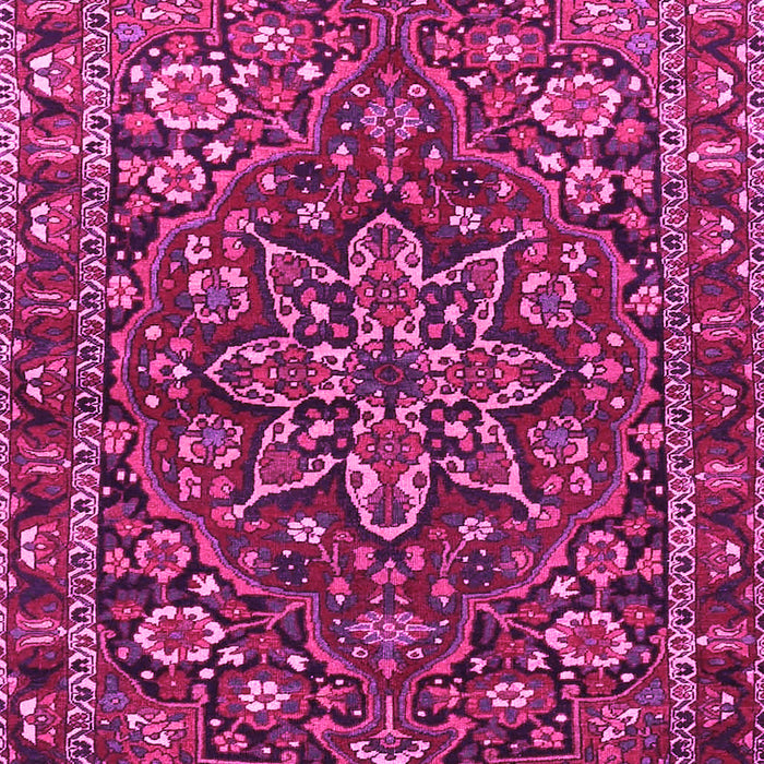 Machine Washable Persian Pink Traditional Rug, wshtr4137pnk