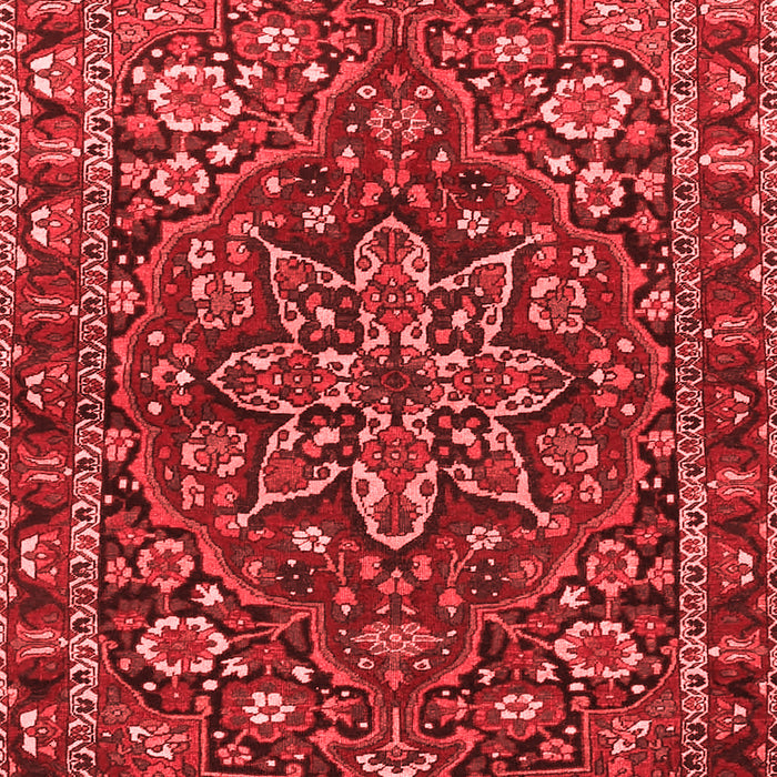Machine Washable Persian Red Traditional Rug, wshtr4137red