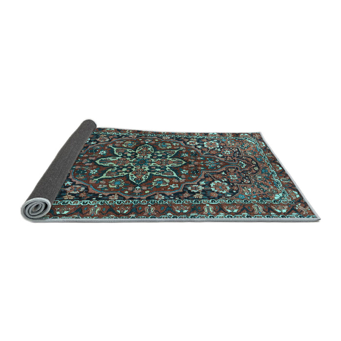 Sideview of Persian Light Blue Traditional Rug, tr4137lblu