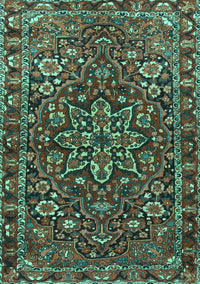 Persian Turquoise Traditional Rug, tr4137turq