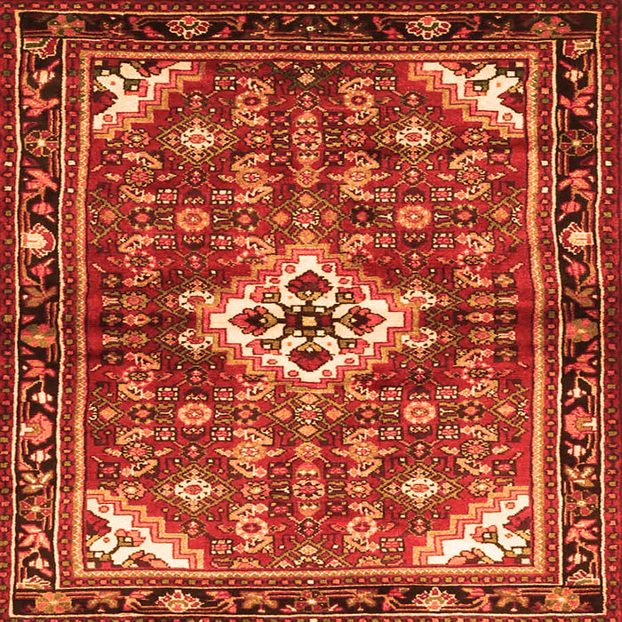 Serging Thickness of Persian Orange Traditional Rug, tr4138org