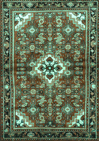 Persian Turquoise Traditional Rug, tr4138turq