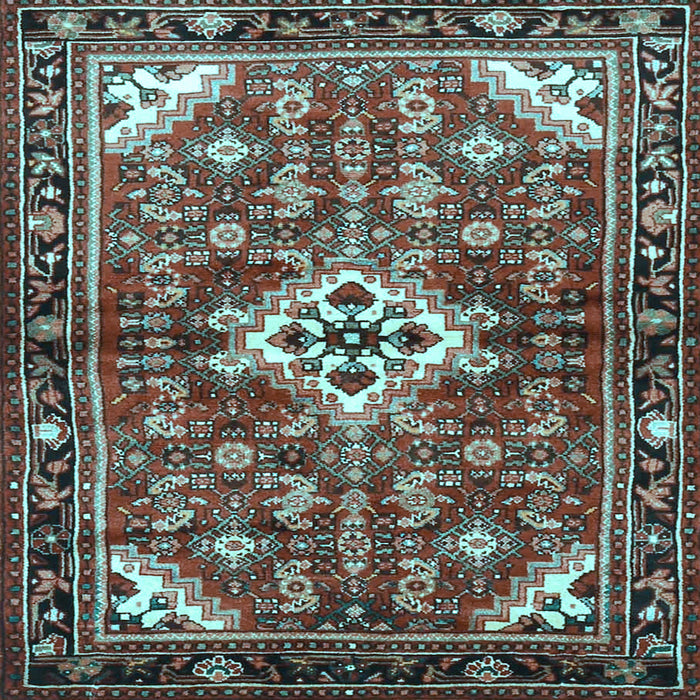 Square Persian Light Blue Traditional Rug, tr4138lblu