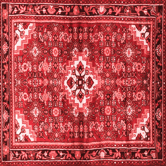 Machine Washable Persian Red Traditional Rug, wshtr4138red