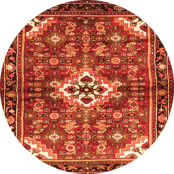 Square Persian Orange Traditional Rug, tr4138org