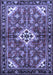 Machine Washable Persian Blue Traditional Rug, wshtr4138blu