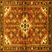 Square Persian Yellow Traditional Rug, tr4138yw