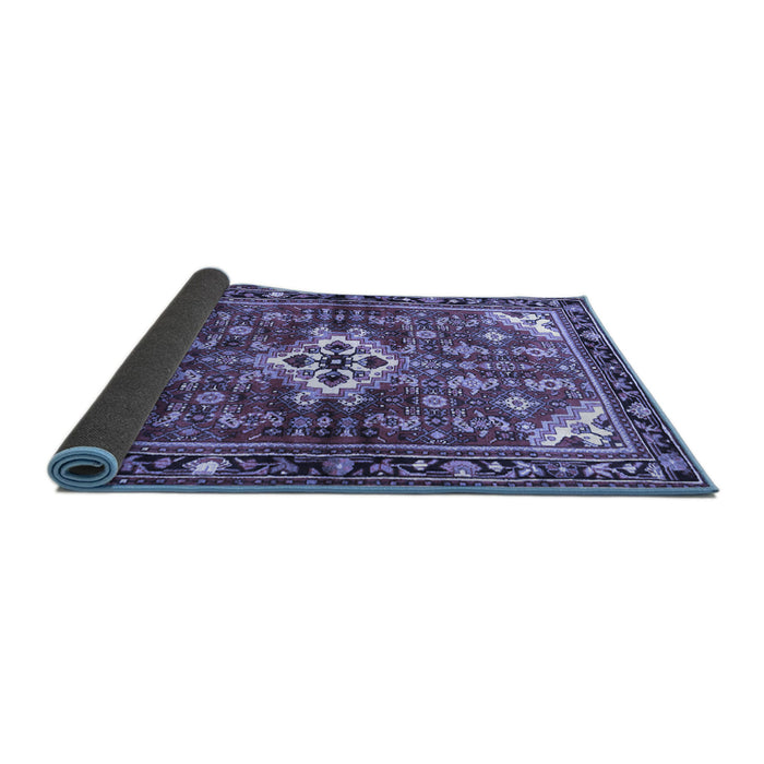 Sideview of Persian Blue Traditional Rug, tr4138blu