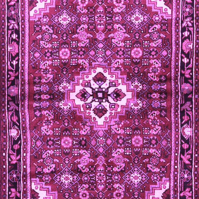 Machine Washable Persian Purple Traditional Area Rugs, wshtr4138pur