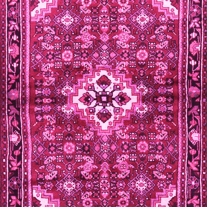 Machine Washable Persian Pink Traditional Rug, wshtr4138pnk