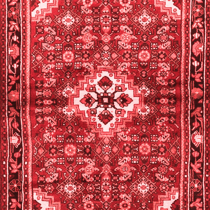 Machine Washable Persian Red Traditional Rug, wshtr4138red