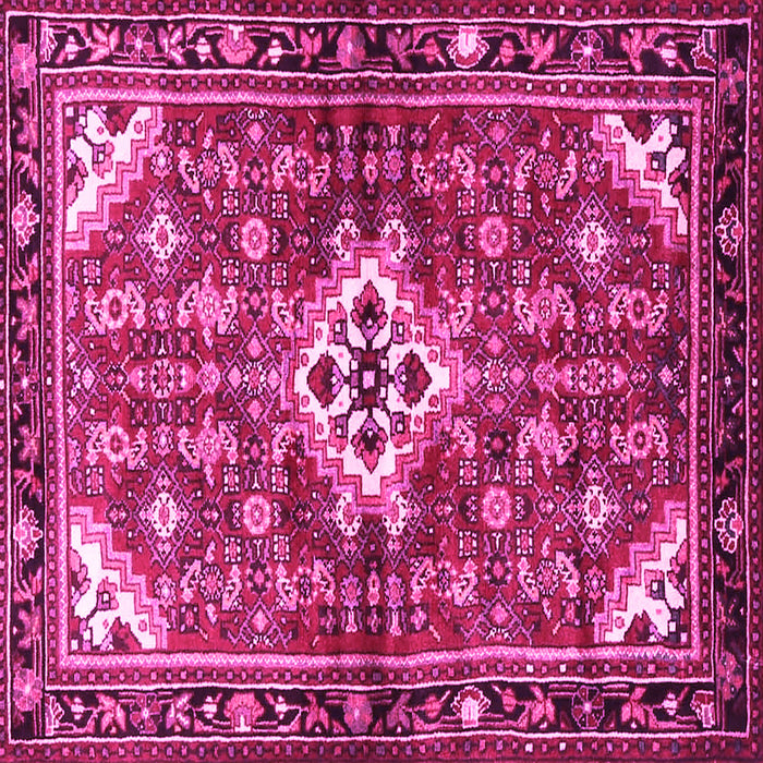 Square Persian Pink Traditional Rug, tr4138pnk