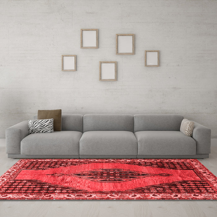 Traditional Red Washable Rugs
