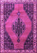 Medallion Purple Traditional Rug, tr4139pur