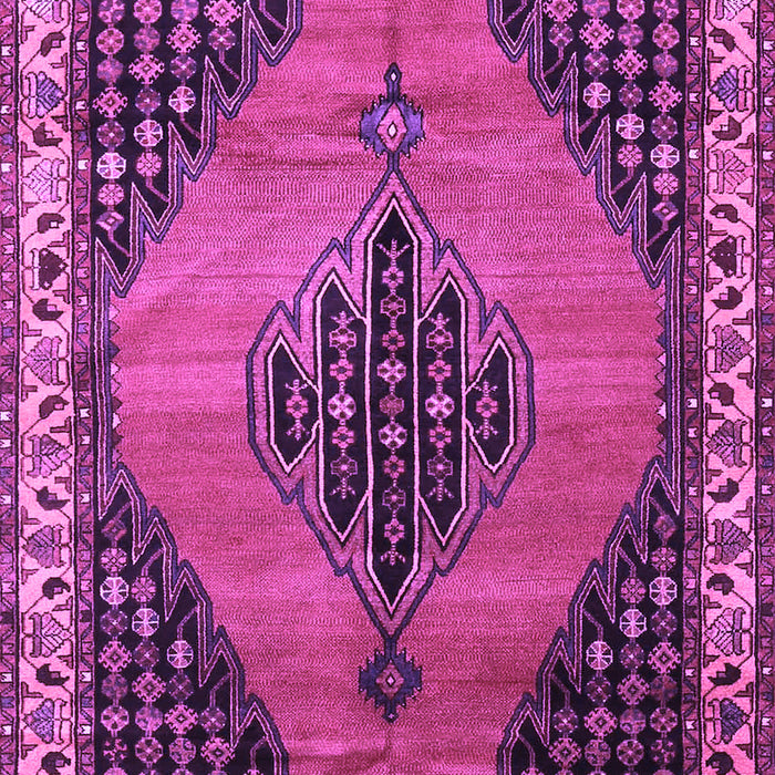 Medallion Purple Traditional Rug, tr4139pur