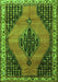 Medallion Green Traditional Rug, tr4139grn