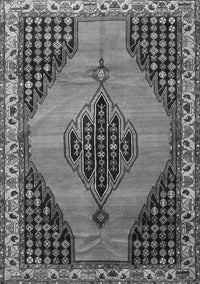 Medallion Gray Traditional Rug, tr4139gry