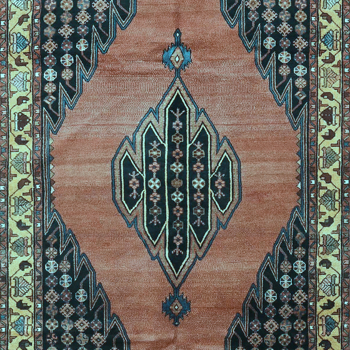 Medallion Light Blue Traditional Rug, tr4139lblu