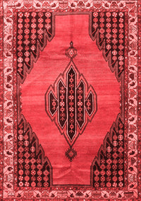 Medallion Red Traditional Rug, tr4139red