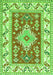 Geometric Green Traditional Rug, tr413grn